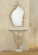 Solari Floreale Асимметричное зеркало в цветной раме