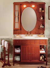 Eurodesign Green & Roses Мебель для ванной комнаты в английском стиле, композиция 1