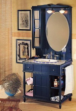 Eurodesign Green & Roses Мебель в ванную комнату со столешницей из изразцов, композиция 4