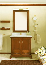 Lineatre Retro Моноблочная мебель для ванной комнаты, композиция 1